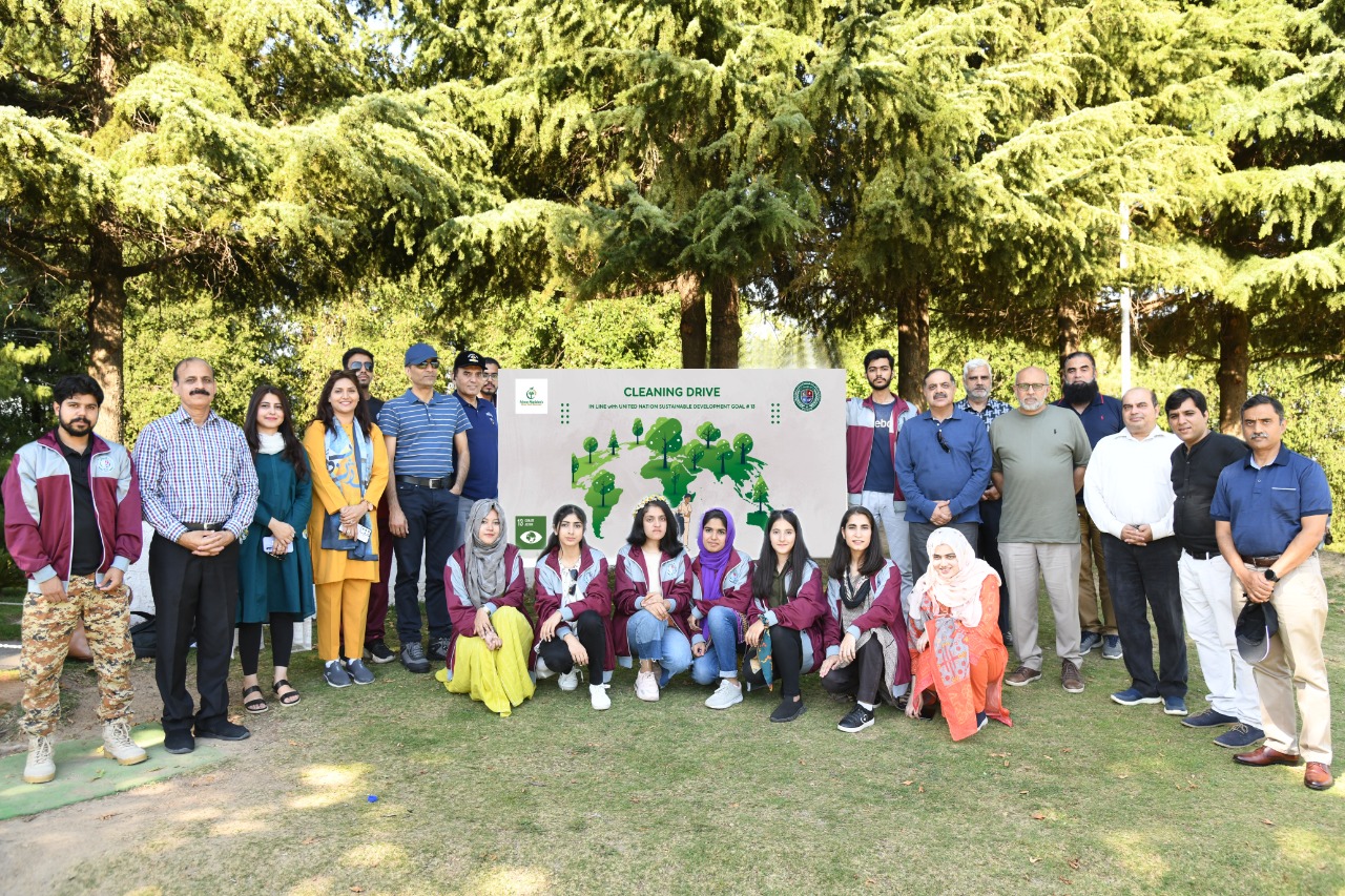 A cleanliness drive was organized at The National University of Technology Bhurban under the Green Youth Movement Club. In which awareness was given to keep the environment clean from garbage.